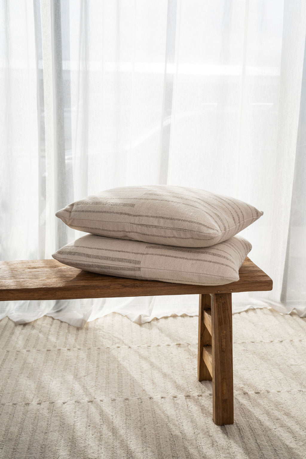 Duke Cushion in Ecru