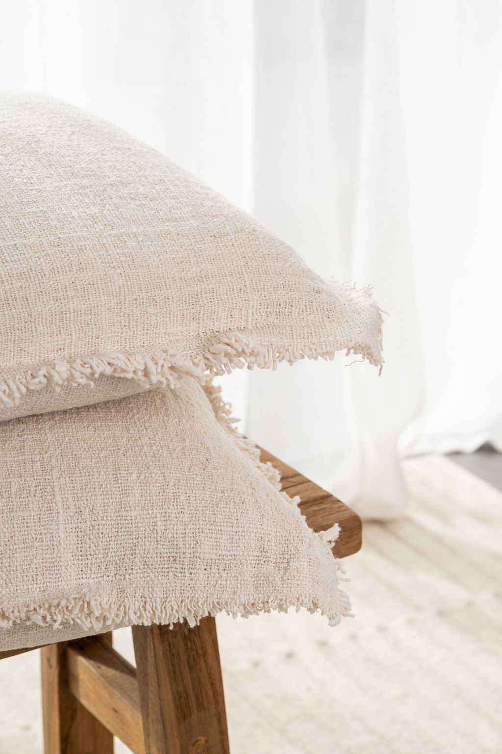 Oak Fringe Cushion