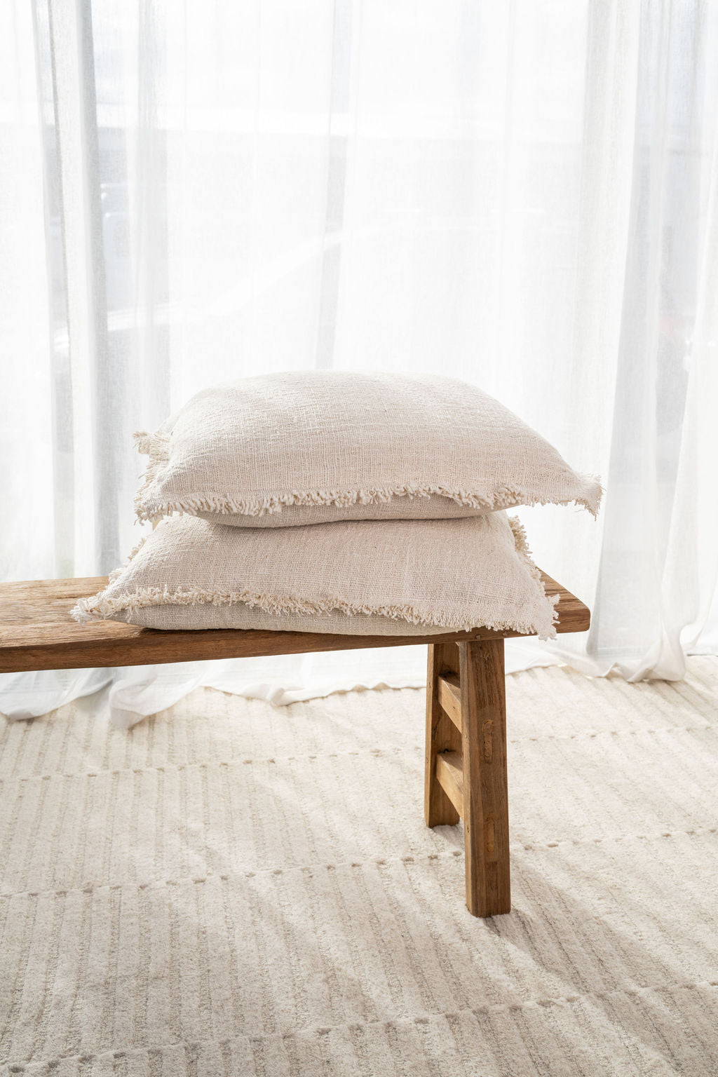 Oak Fringe Cushion
