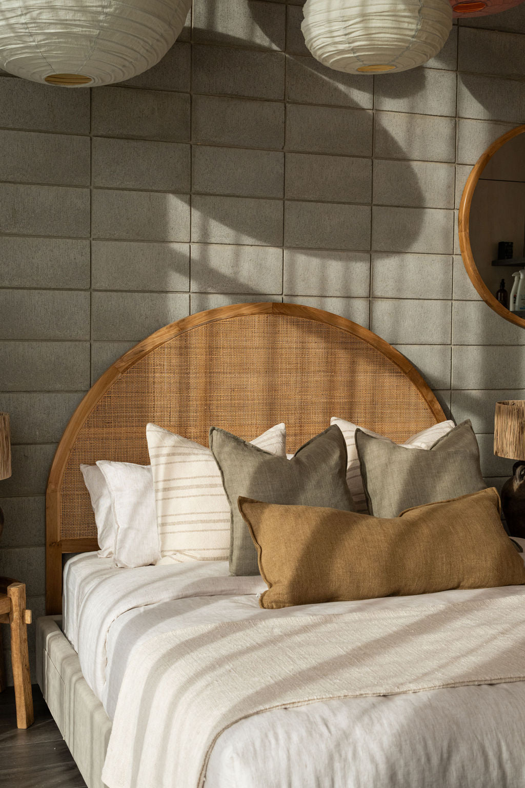 Cassia Cushion in Greige
