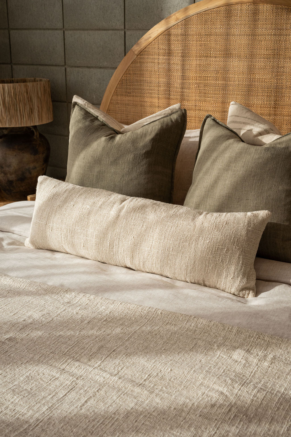 Alpine Lodge Lumbar Cushion in Cloud