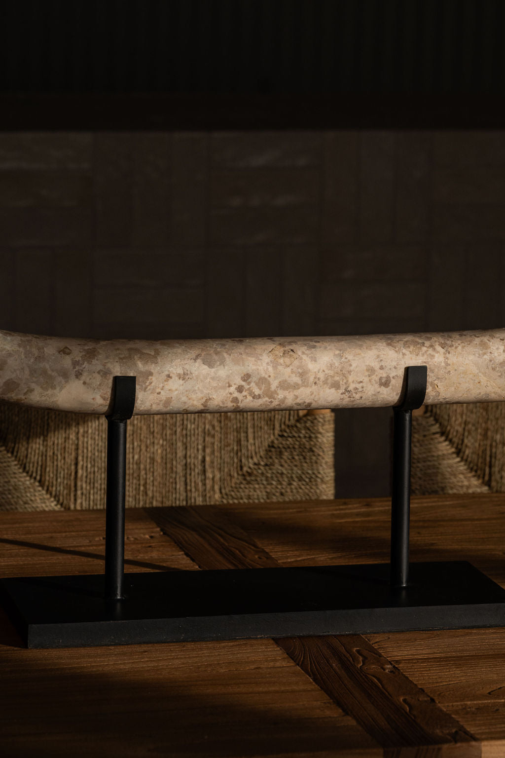 Large Marble Tusk Sculpture