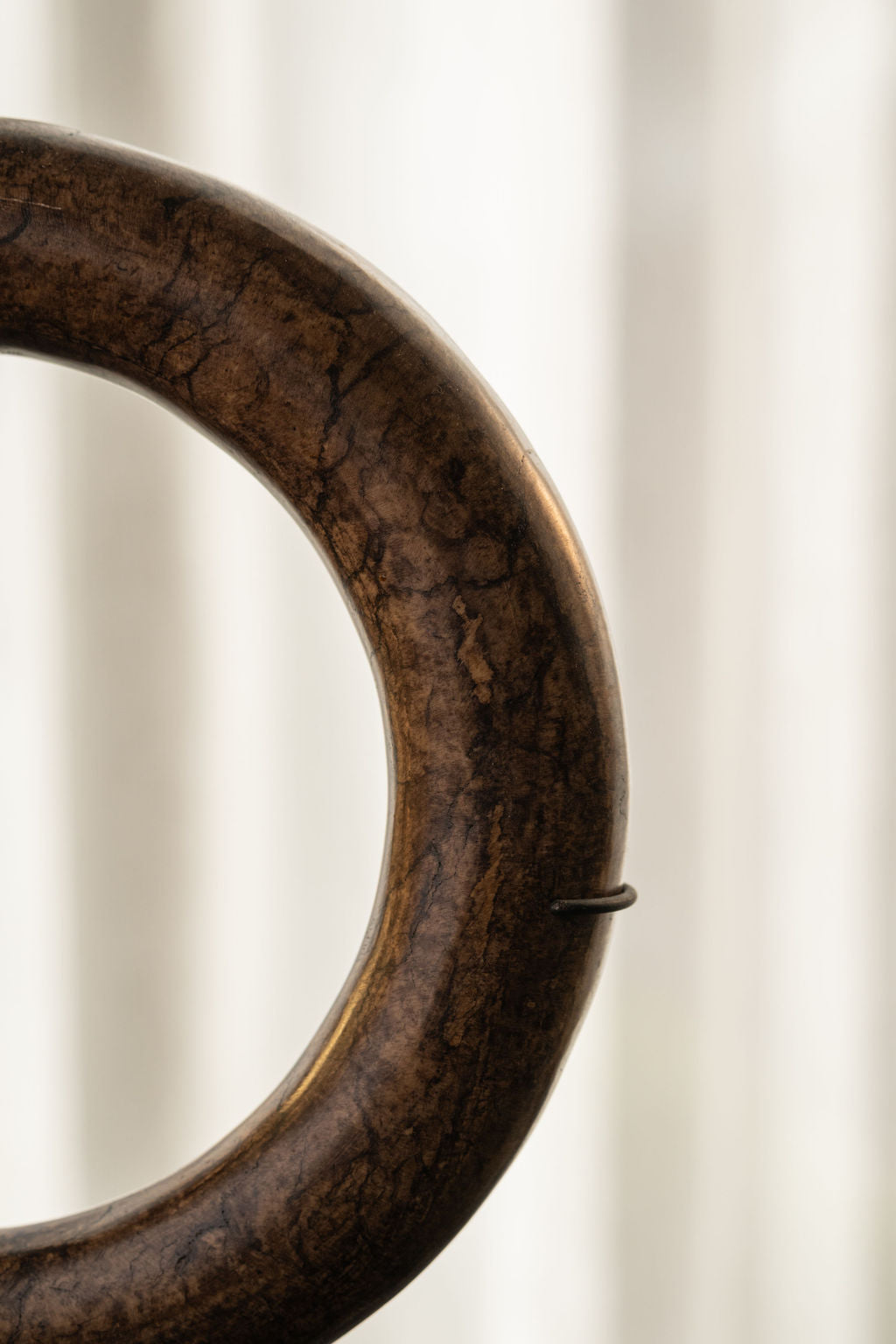 Deep Brown Marble Eternity Bracelet On Stand - 3 Sizes