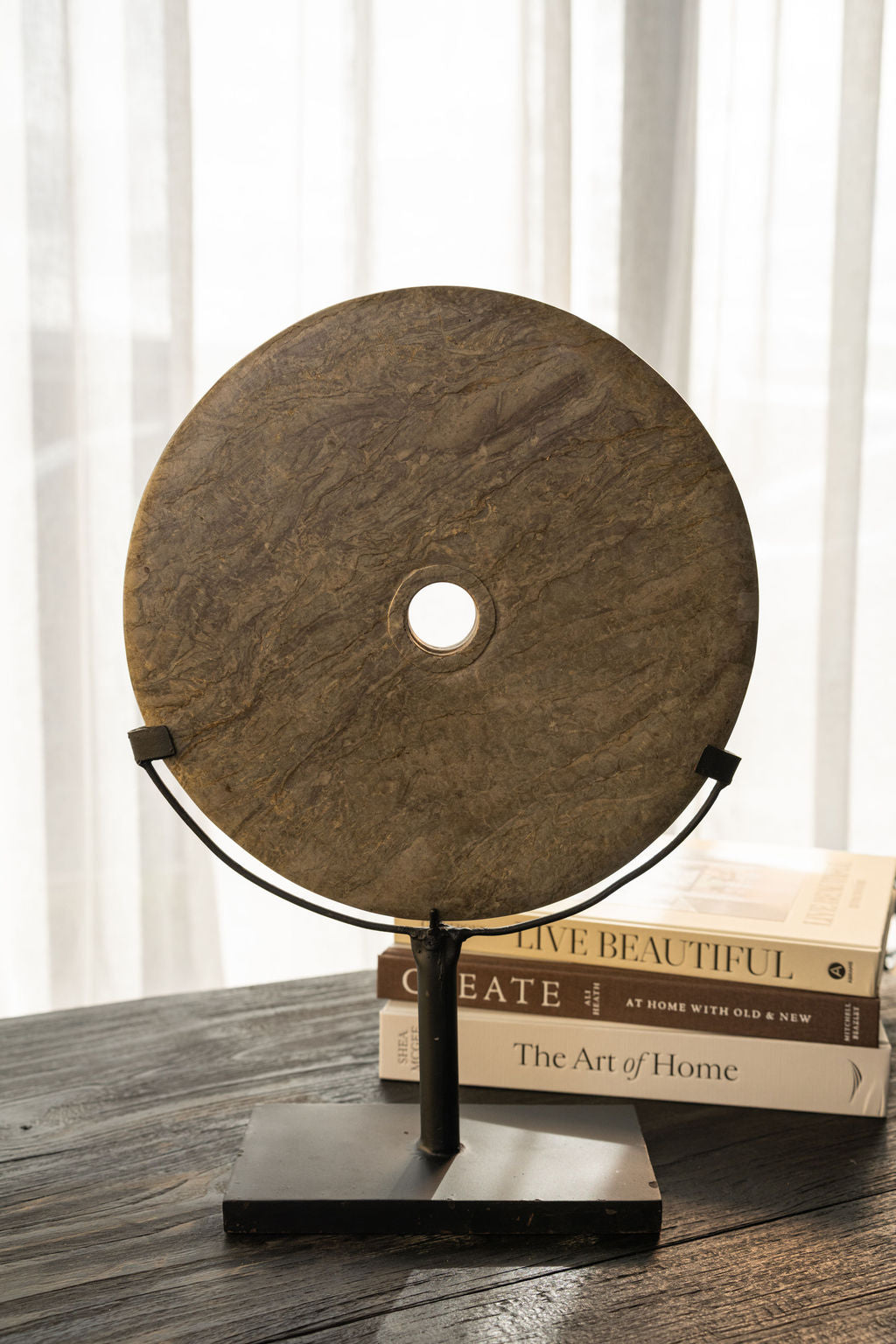 Riverbed Eternity Stone On Stand - DIA: 30cm