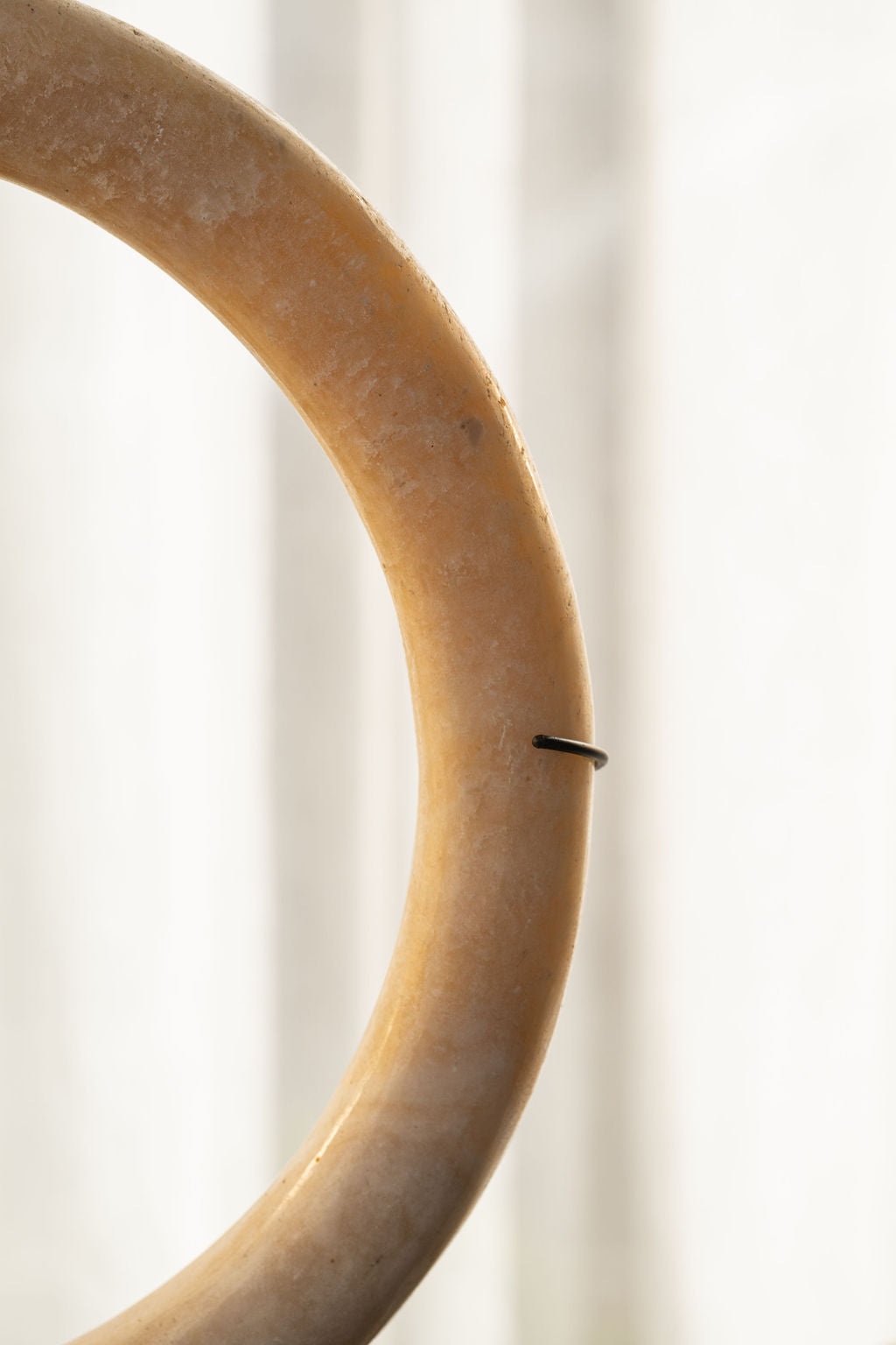 White Marble Eternity Bracelet On Stand - 3 Sizes