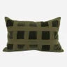 Emerald Velvet Check Cushion