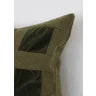 Emerald Velvet Check Cushion