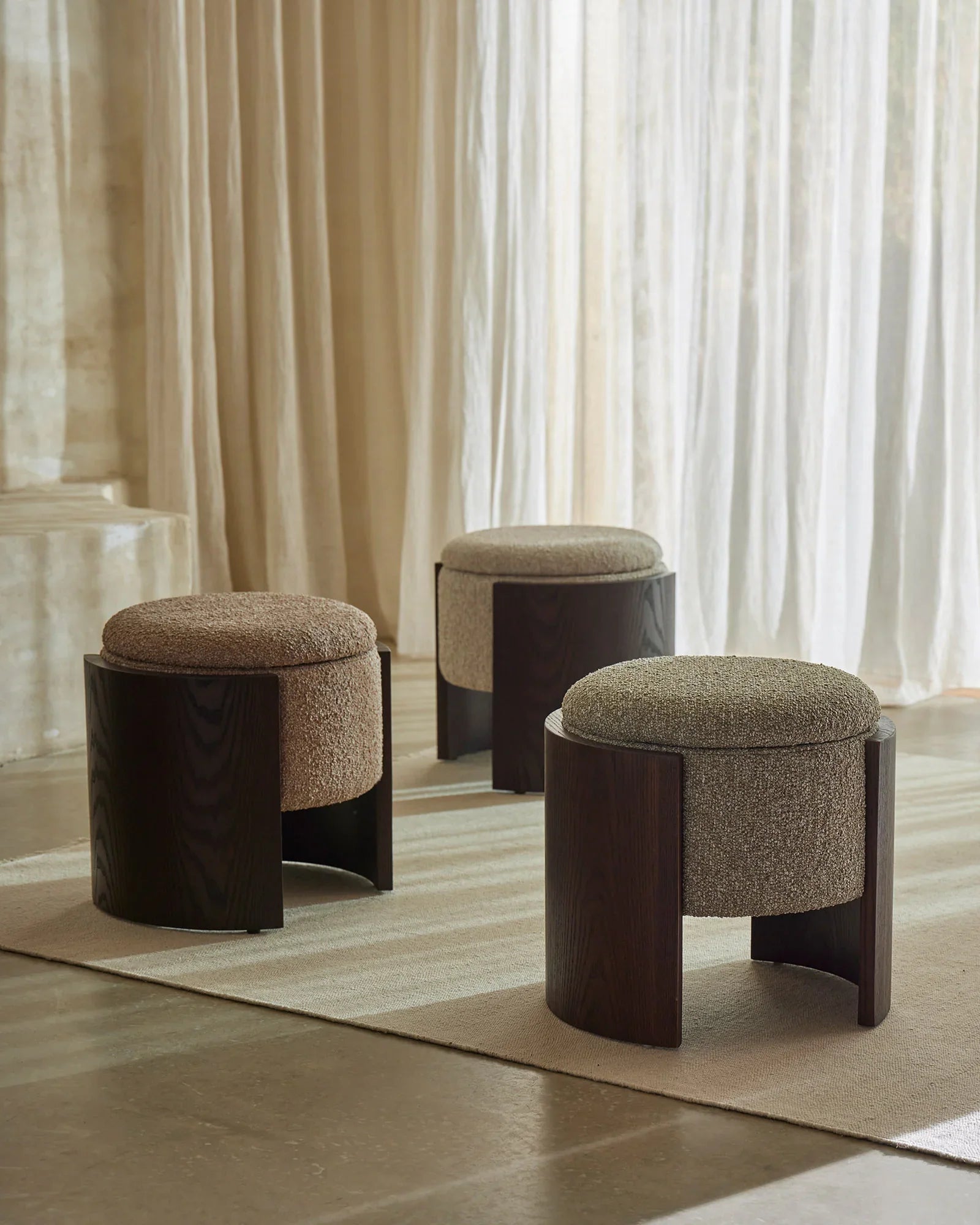 Norcia Ottoman in Moss
